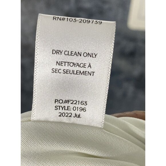 11 HONORE Womans Alexandra Colorblock One-Shoulder Dress In Black/White SZ 16 - Picture 7 of 9